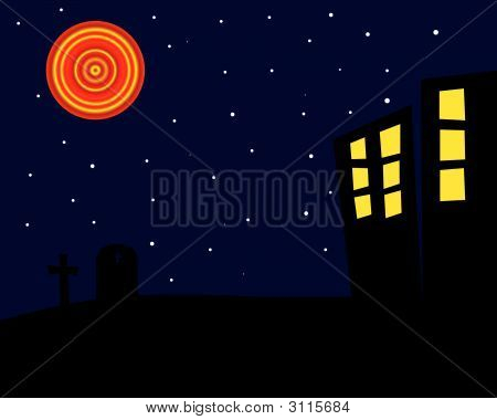 Halloween nacht achtergrond
