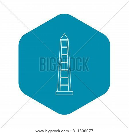 Obelisco Of Buenos Aires Icon. Outline Illustration Of Obelisco Of Buenos Aires Icon For Web