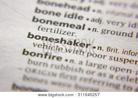 Word Or Phrase Boneshaker In A Dictionary