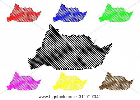 Adamawa Region (regions Of Cameroon, Republic Of Cameroon) Map Vector Illustration, Scribble Sketch 