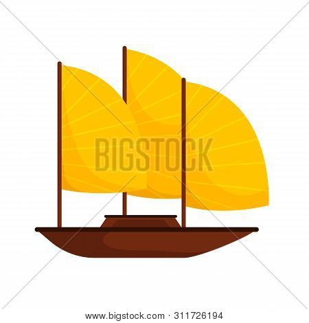 Vector Illustration Of Boat And Ship Icon. Set Of Boat And Navy Stock Symbol For Web.