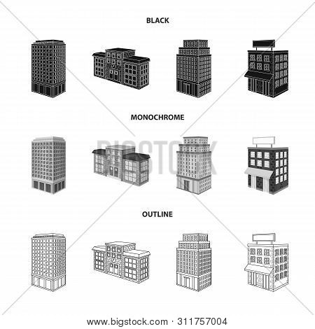 Vector Design Of Construction And Building Symbol. Set Of Construction And Estate Vector Icon For St