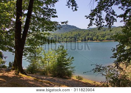 Khanbulan Reservoir In The Hirkan Forest Near Lankaran