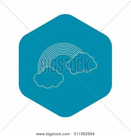 Rainbow Icon. Outline Illustration Of Rainbow Icon For Web