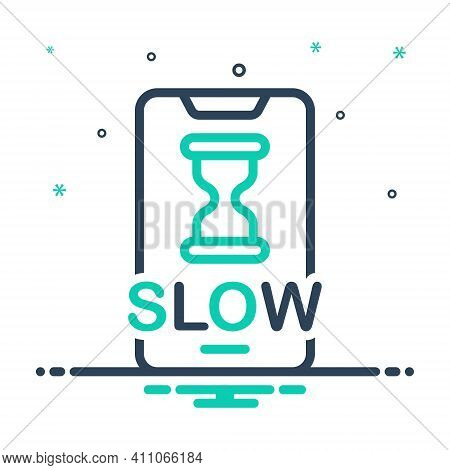 Mix Icon For Slow Electronic Connection Sandglass Accuracy Unhurried Stilly Update Install