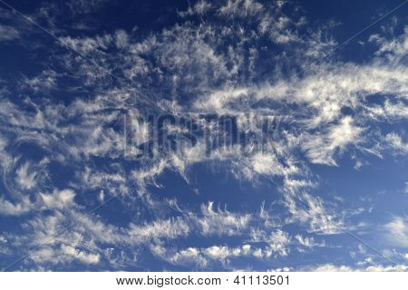 Wispy clouds over Nova Scotia