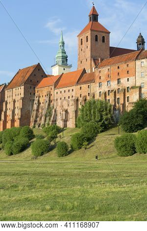 14th Century Grudziadz Granaries, Fortification Complex Of River Bank On The Vistula River, Grudziad