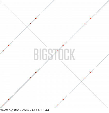Abstract Seamless Medical Pipette, Dropper For Laboratory On White Background. Pattern Dropper Consi