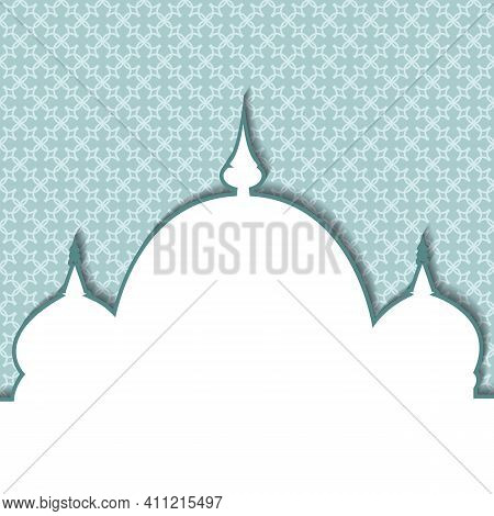 Isra' And Mi'raj Arabic Islamic Background Art Paper. Isra And Mi'raj With Mandala Vector Art Illust