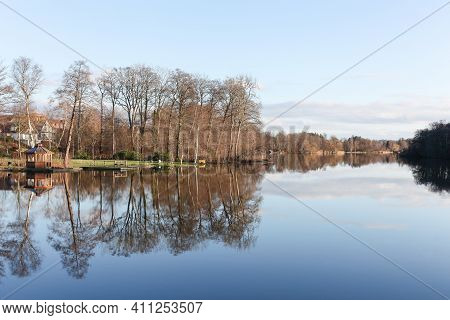 View Of The Lake In Ry, Denmark