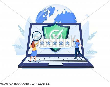 Network Access Abstract Concept Vector Illustration Set. Global Web Connection, Vpn Access, Ad Block