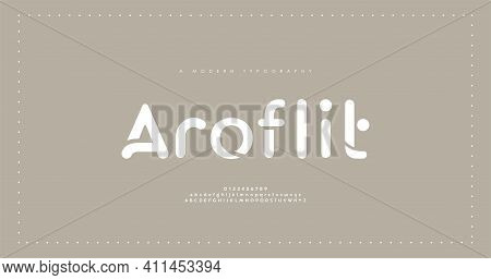 Minimal Modern Alphabet Fonts. Typography Minimalist Urban Digital Fashion Future Creative Logo Font