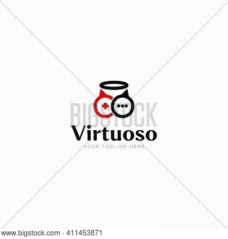 Game Virtuoso Logo Designs And Angels Logo