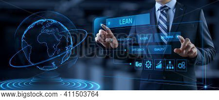 Lean Manufacturing Dmaic Six Sigma Technology Concept.