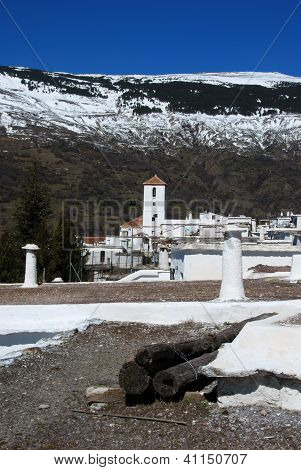 Bílý vesnice, Capileira, Andalusie, Španělsko.