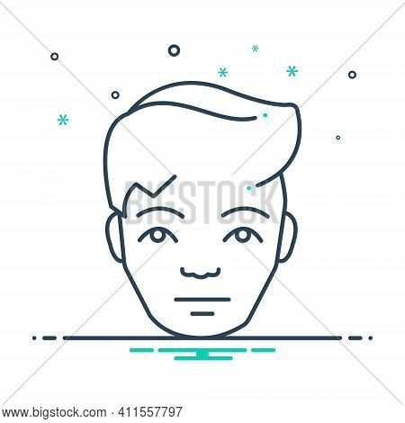Mix Icon For Human Face Countenance Visage Phiz