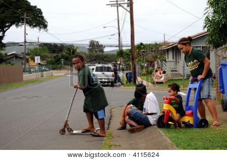 Többnemzetiségű gyermekek Hawaii