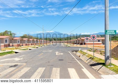 Panama David, March 7, Main Entrance Road To The Houses In The Residential Center Of Mata Del Nance,
