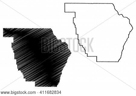 Wallowa County, Oregon State (u.s. County, United States Of America, Usa, U.s., Us) Map Vector Illus