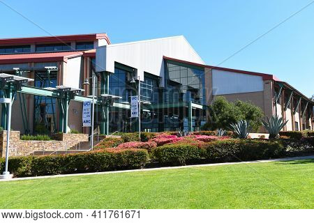 IRVINE, CALIFORNIA - 16 APRIL 2020: The Anteater Recreation Center, ARC, is an 89,000-square-foot indoor gym facility that is part of campus recreation at the University of California Irvine, UCI.