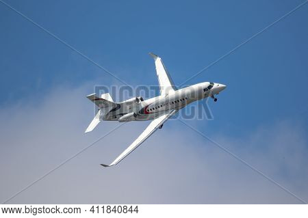Paris-le Bourget, France - Jun 23, 2017: Dassault Falcon 8x Business Jet