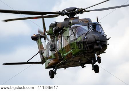 Paris-le Bourget - Jun 20, 2019: French Army Nh90 Caiman Helicopter At The 53rd 
International Paris