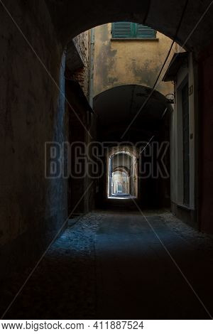 Detail Of The Streets Of The Historic Center Of Toirano In The Province Of Savona