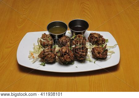 Authentic Delicious Indian Cuisine Known As Vegetable Pakora