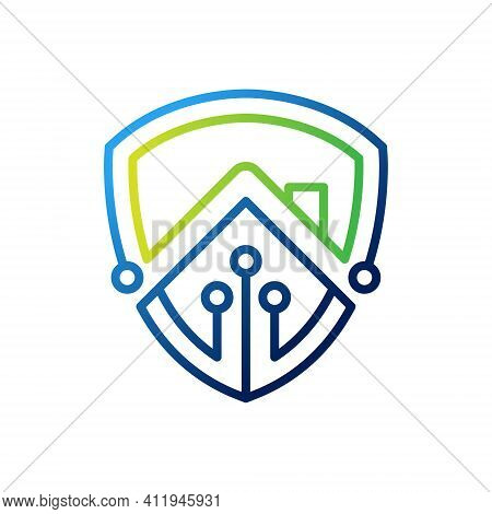 Home Security Logo Icon vector design illustration. Home Security logo. Home. Home Logo. House Logo. Home vector, Home Logo vector, Home symbol, Home sign, Home Logo design. House Logo icon vector. Home Security logo isolated on white background