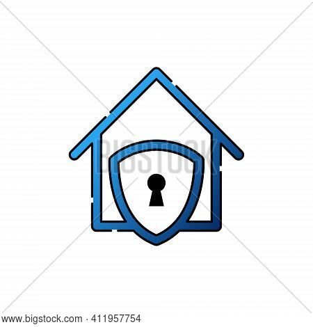 Home Security Logo Icon vector design illustration. Home Security logo. Home. Home Logo. House Logo. Home vector, Home Logo vector, Home symbol, Home sign, Home Logo design. House Logo icon vector. Home Security logo isolated on white background
