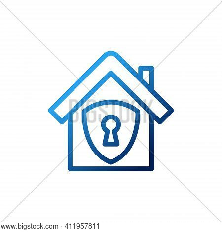 Home Security Logo Icon vector design illustration. Home Security logo. Home. Home Logo. House Logo. Home vector, Home Logo vector, Home symbol, Home sign, Home Logo design. House Logo icon vector. Home Security logo isolated on white background