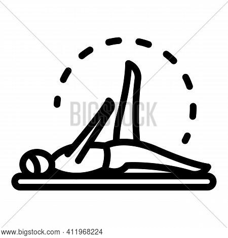 Pilates Reformer Icon. Outline Pilates Reformer Vector Icon For Web Design Isolated On White Backgro