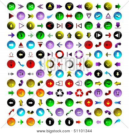 156 different colored arrows