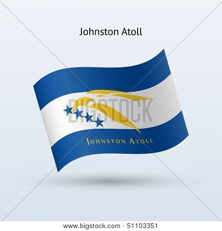Johnston Atoll flag waving form.