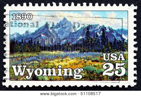 Postage Stamp Usa 1990 High Mountain Meadows, By Conrad Schwieri