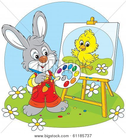 Easter Bunny painter