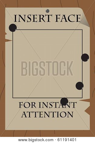 Insert Face Poster