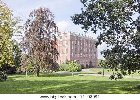 SVANEHOLM, SWEDEN - SEPTEMBER 06. Castle in Skane, Scania.