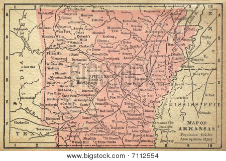 Carte de l'Arkansas