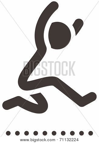Long Jump Icon
