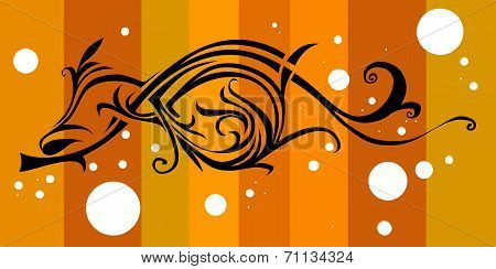 floral retro design