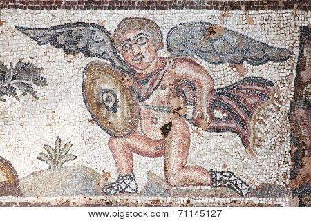 Cupid Roman mosaic