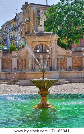 Fountain Cavallina. Genzano di Lucania. Southern Italy.