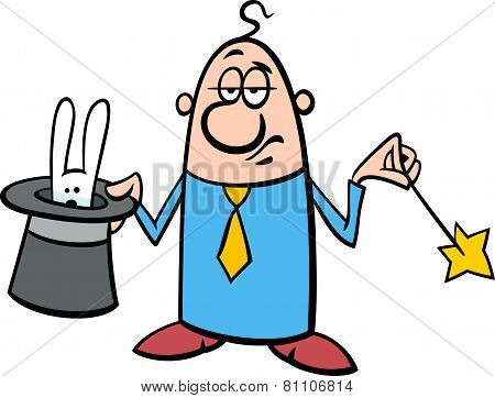 Magician Businessman Cartoon