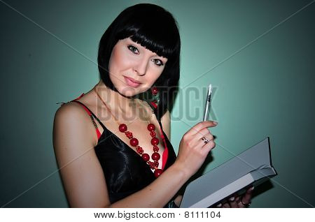 Mädchen mit einem Buch