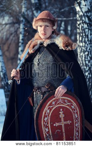 Old Russian Warrior Historical Reconstructor