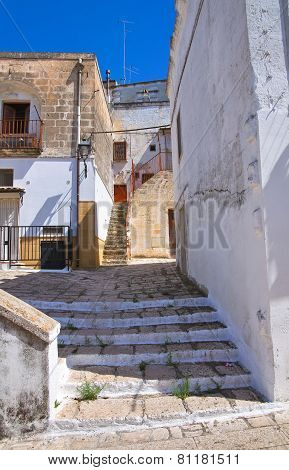Alleyway. Laterza. Puglia. Italy.
