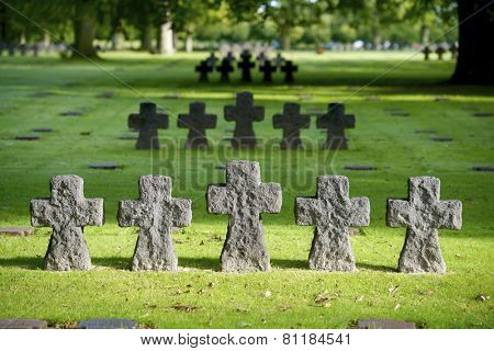 German Military Cemetery at La Cambe, Normandy, France.