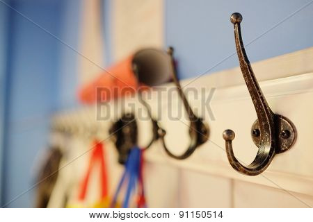 interior of a cloakroom