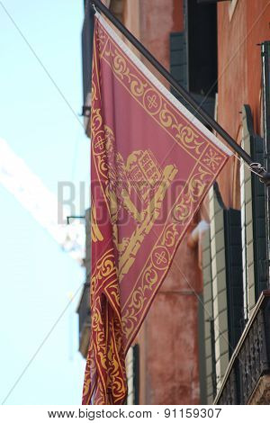 Flag And Emblem Of The Venice